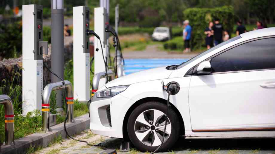 EV charging in car park