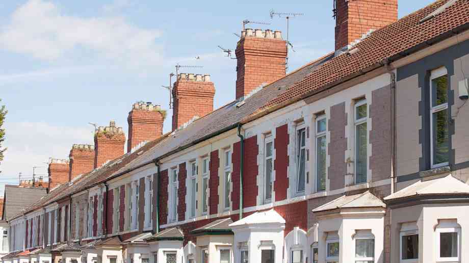 A row of terraced housing in Cardiff A row of terraced housing in Cardiff