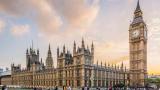 Parliament buildings in London.