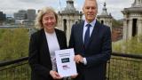 Image from techUK, Julian David, CEO of techUK, and Joanna Killian, CEO of the LGA