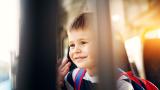 Kid on bus
