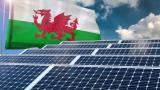 Solar panels and Wales Flag