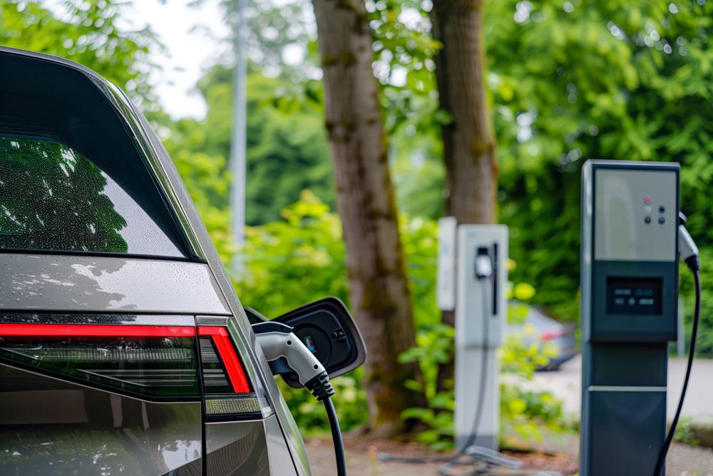 EV at a chargepoint